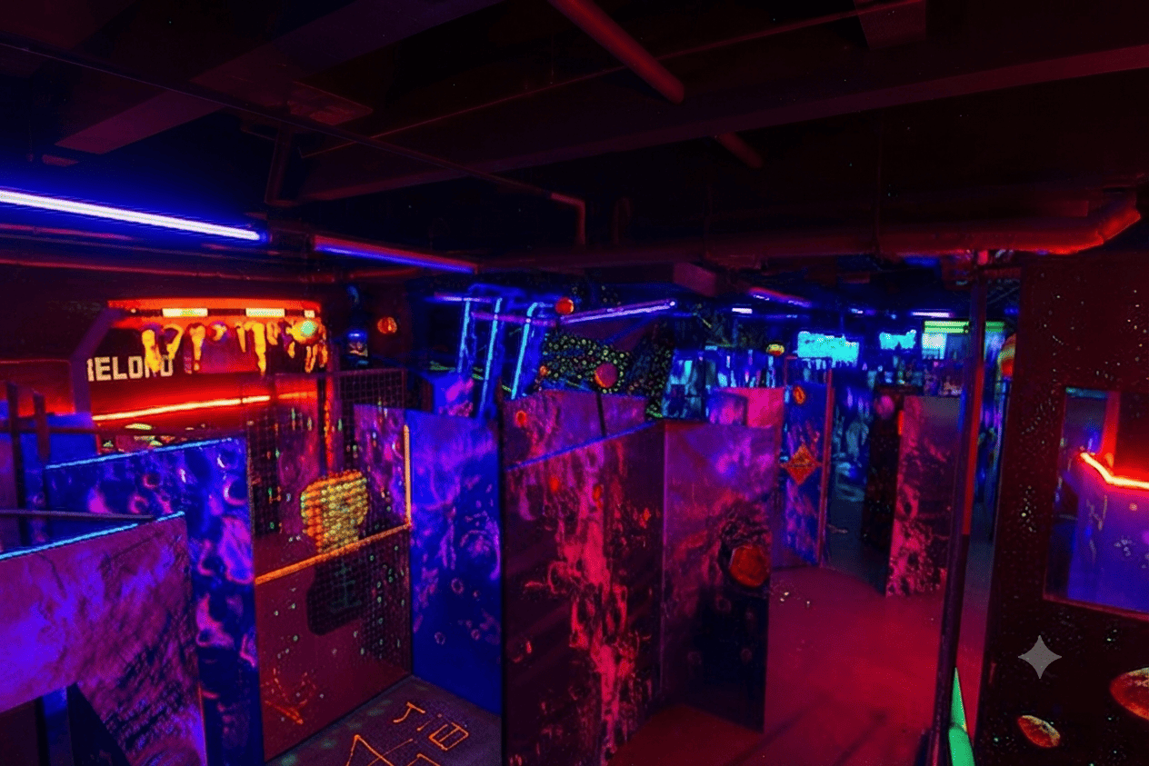 Laser tag arena at LazerXtreme Philippines